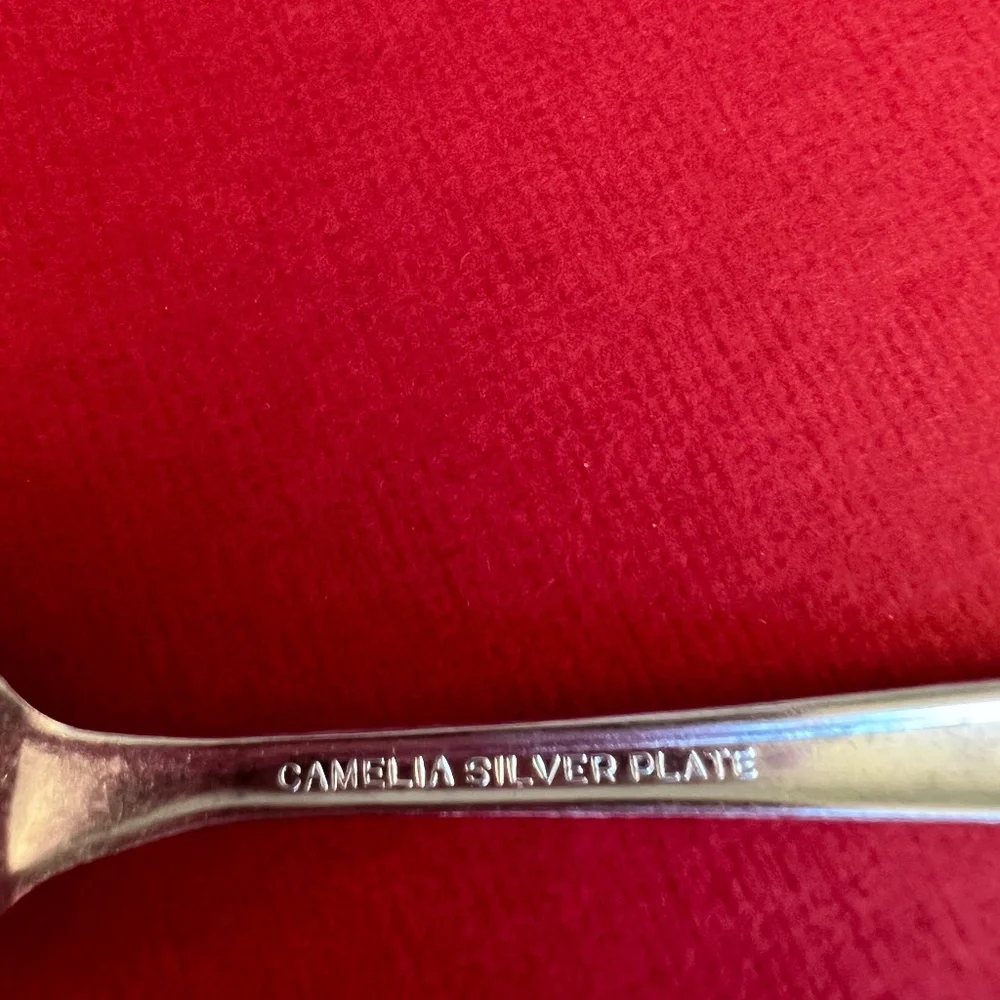 Camelia Silverplate Demitasse/Baby Spoon